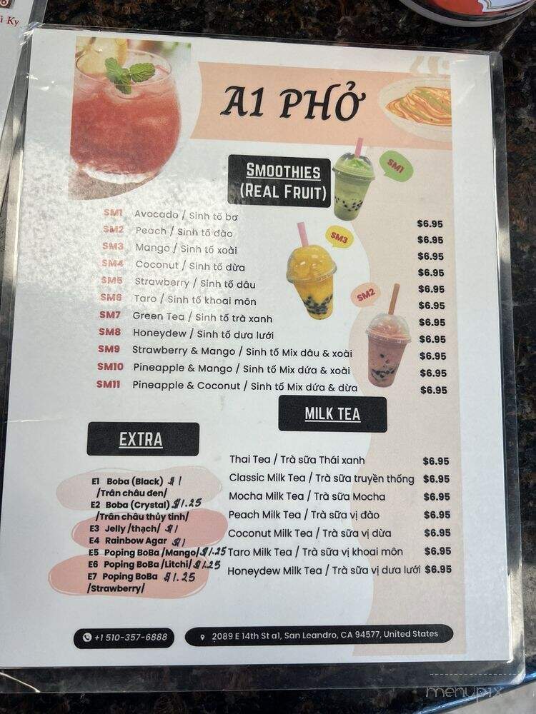 A1 Pho - San Leandro, CA menu_pic