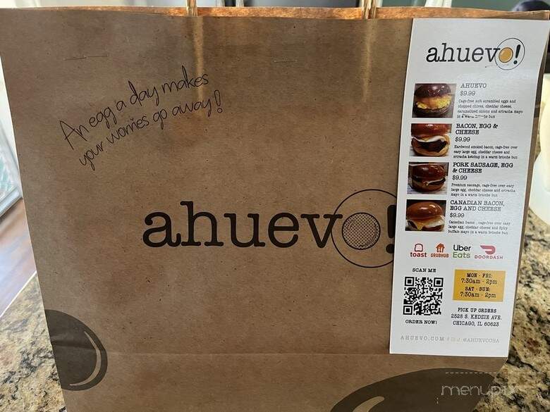 Ahuevo - Chicago, IL menu_pic