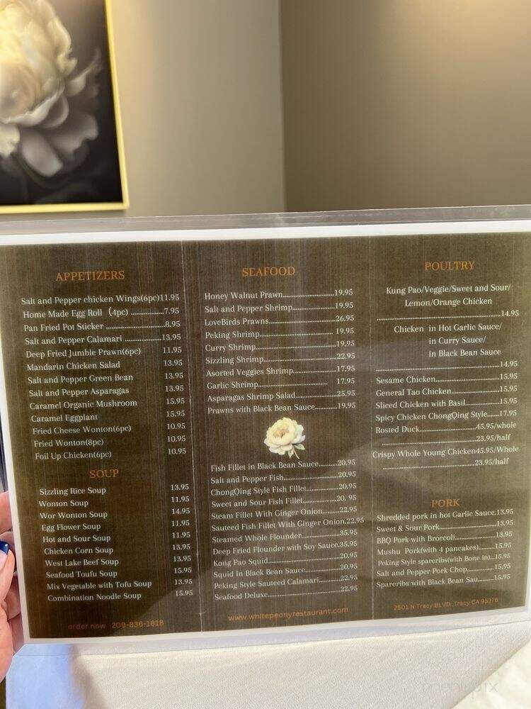 White Peony - Tracy, CA menu_pic