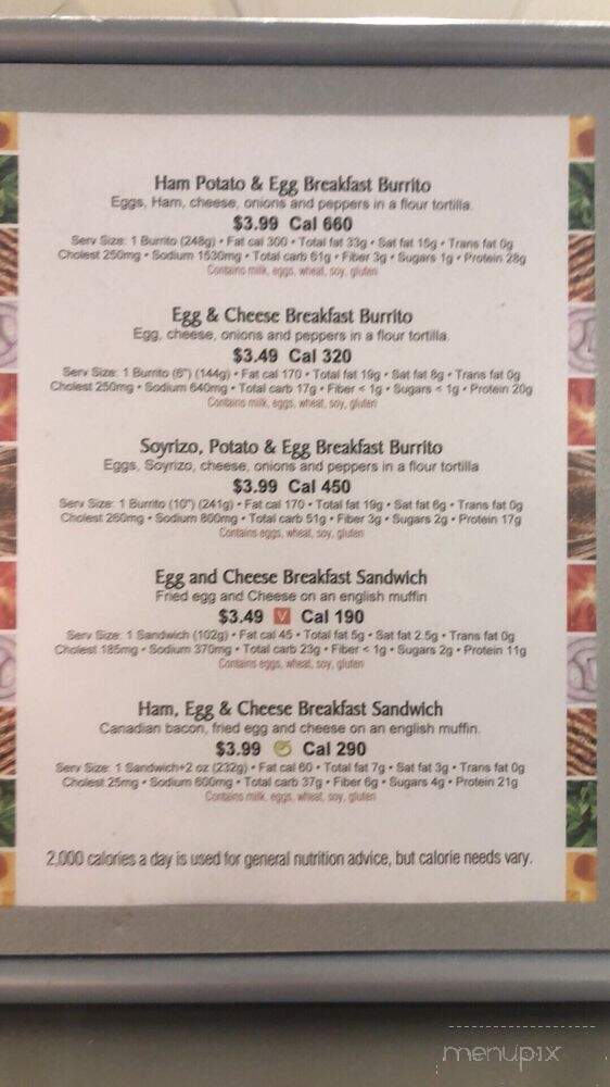 Cafe on L - Sacramento, CA menu_pic