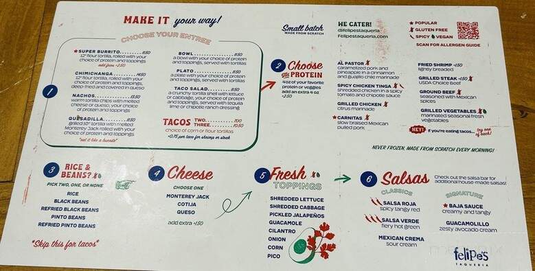 Felipes Taqueria - Metairie, LA menu_pic