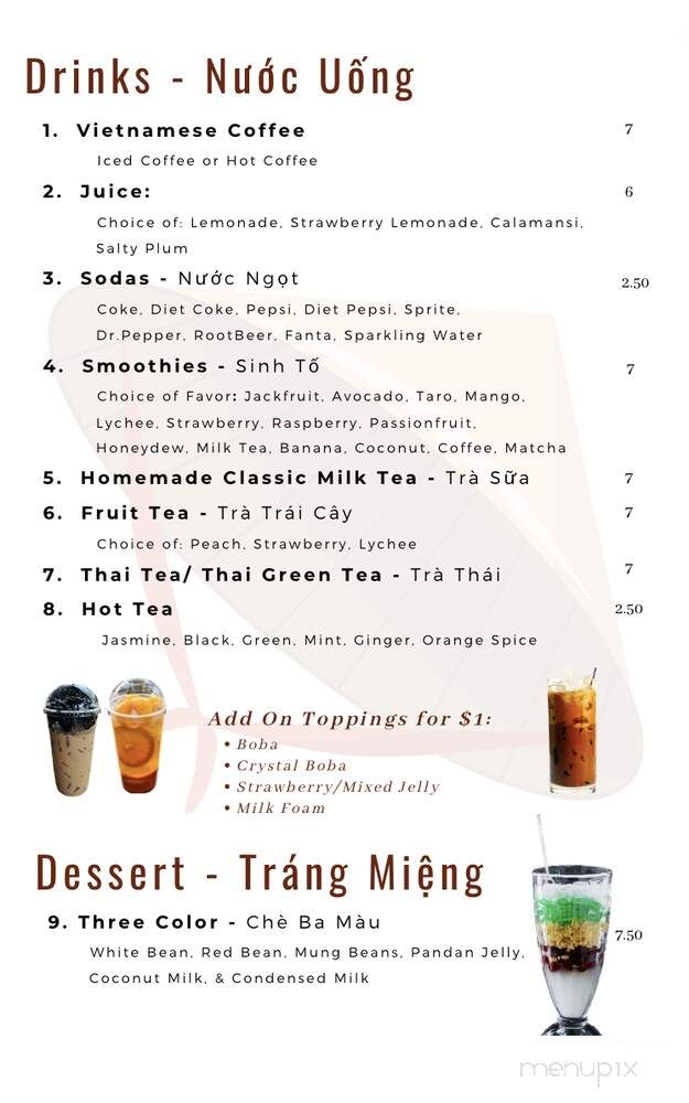Pho PT Good - Lake Oswego, OR menu_pic