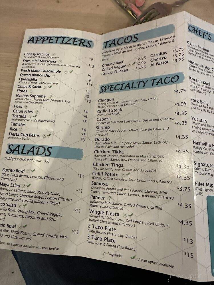 Taco Maya - Downers Grove, IL menu_pic