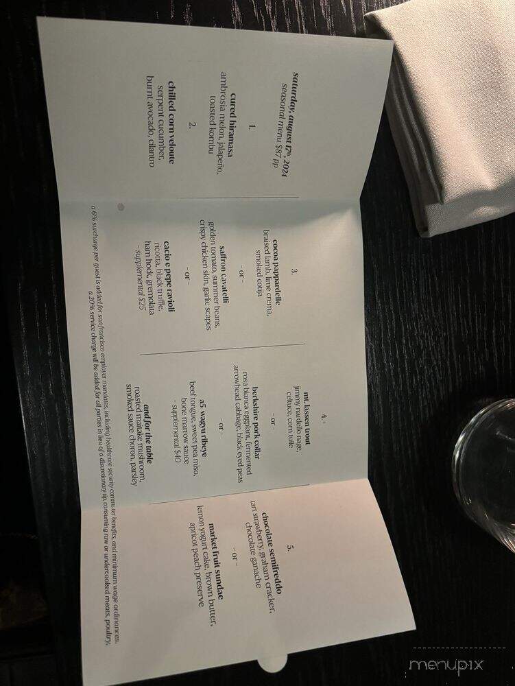 7 Adams - San Francisco, CA menu_pic