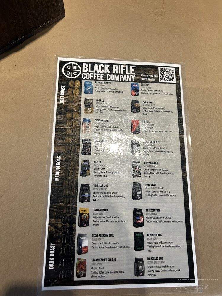 Black Rifle Coffee - Frisco, TX menu_pic