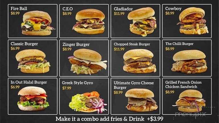 The Halal Burger - Lombard, IL menu_pic