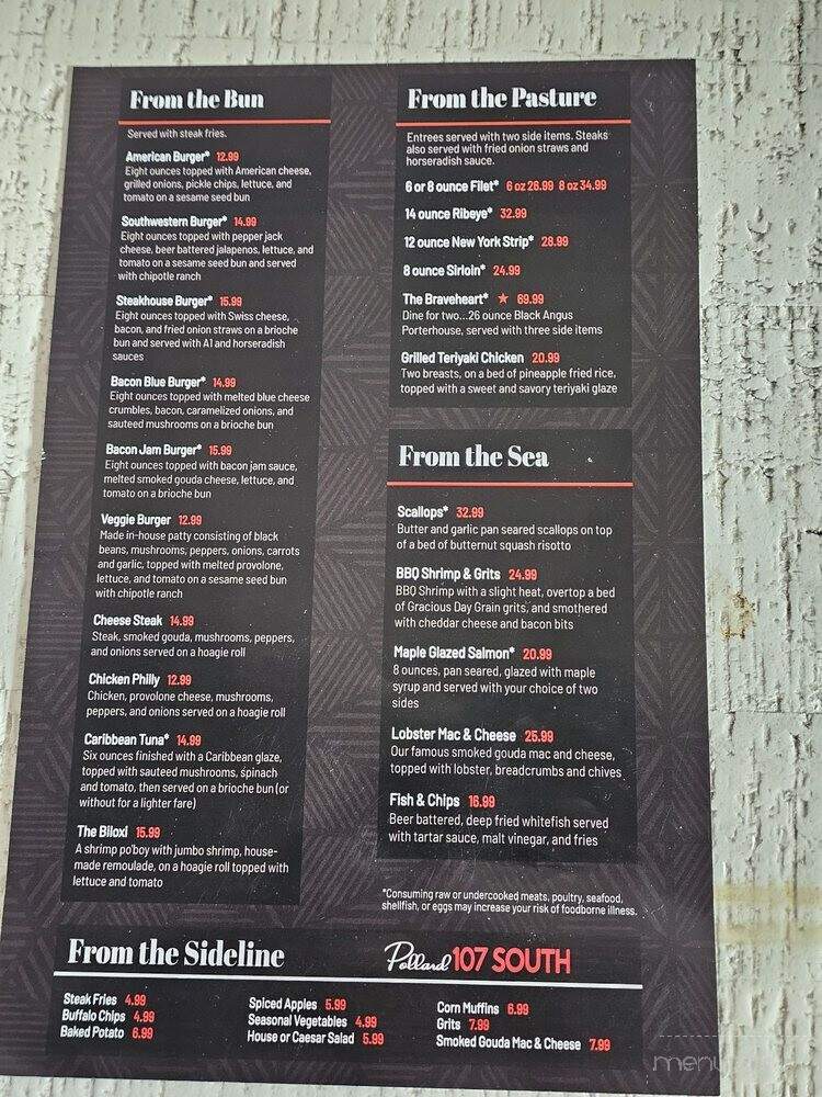 Pollard 107 South - Vinton, VA menu_pic