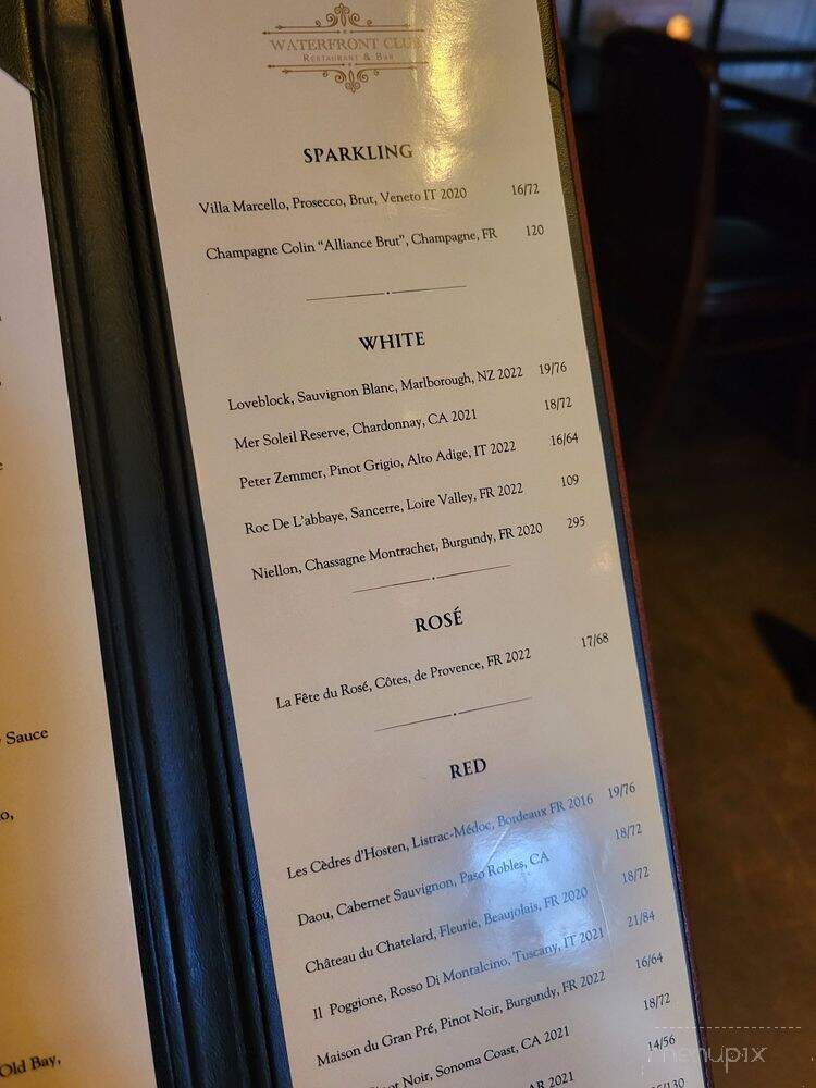 The Waterfront Club - Queens, NY menu_pic