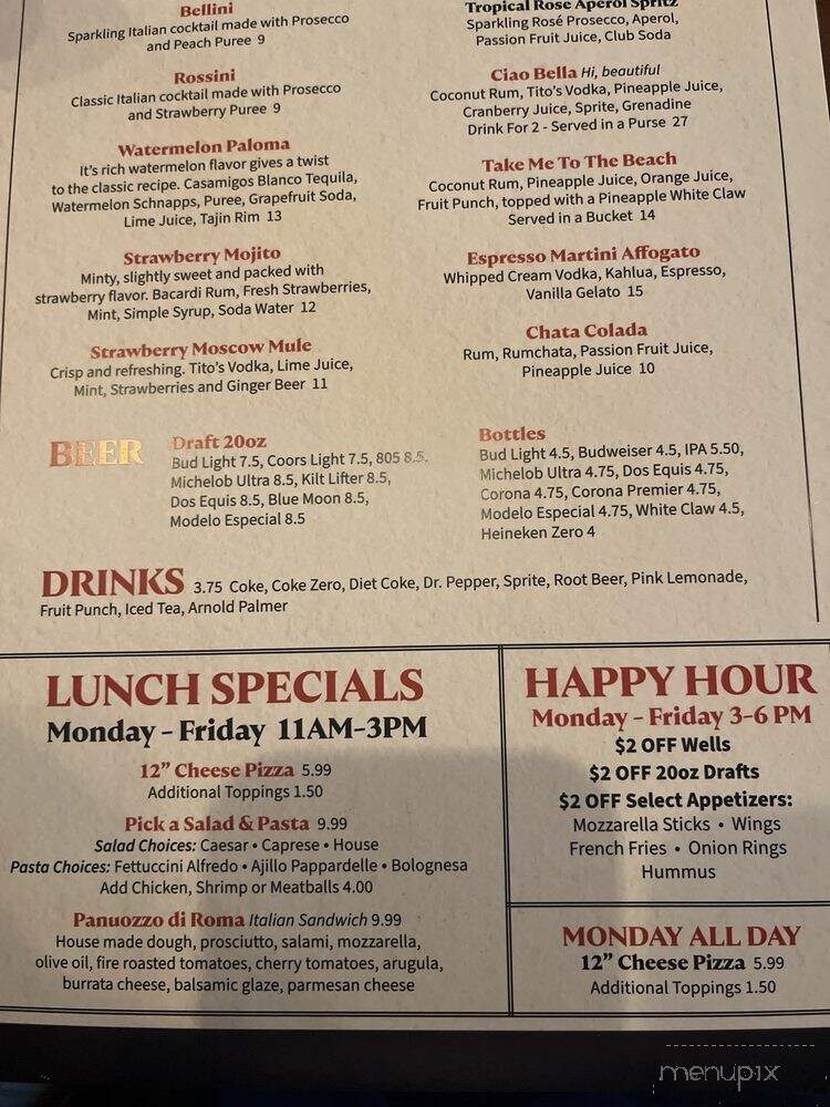 Roma 23 - Tolleson, AZ menu_pic