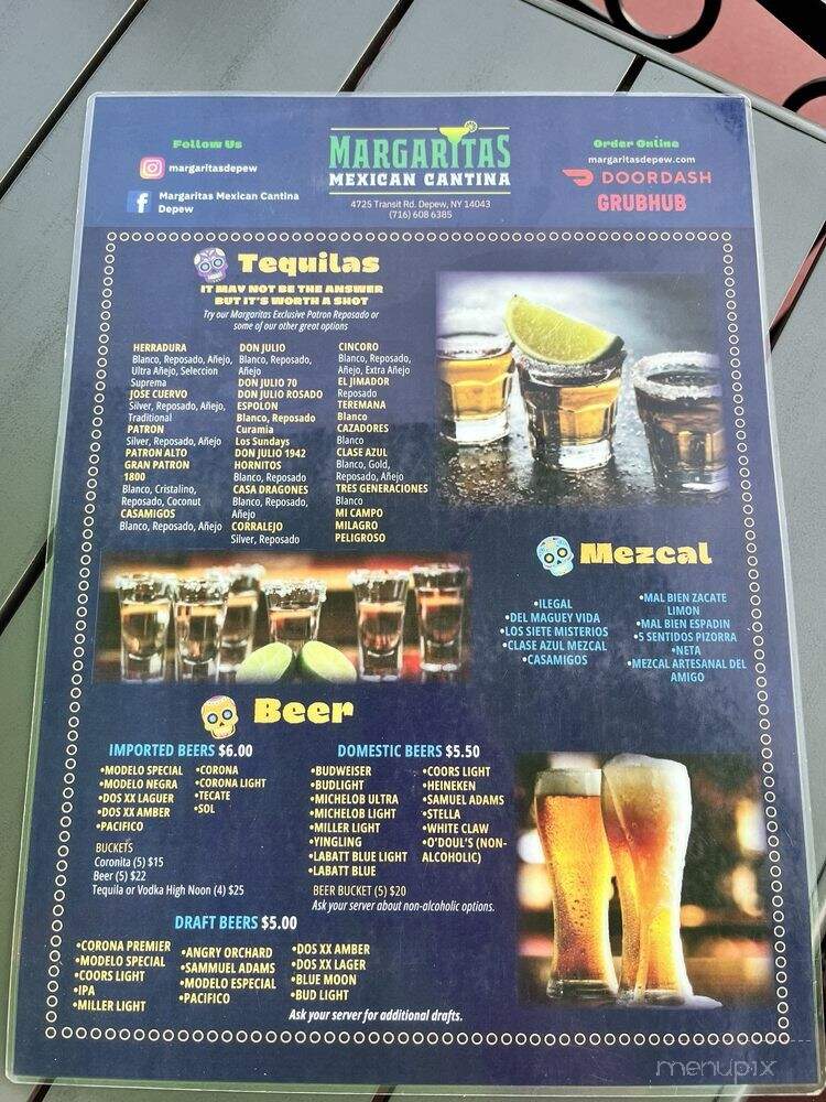 Margaritas Mexican Cantina - Depew, NY menu_pic