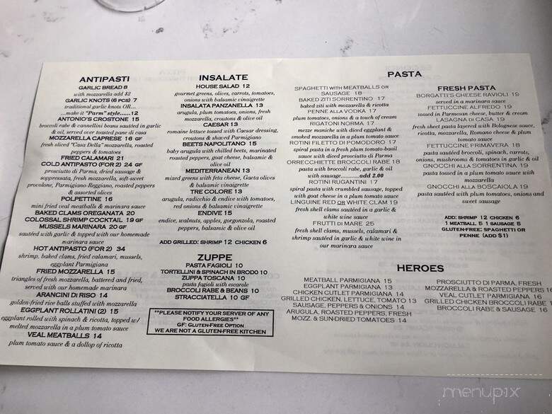 Alessia's Trattoria - Mamaroneck, NY menu_pic