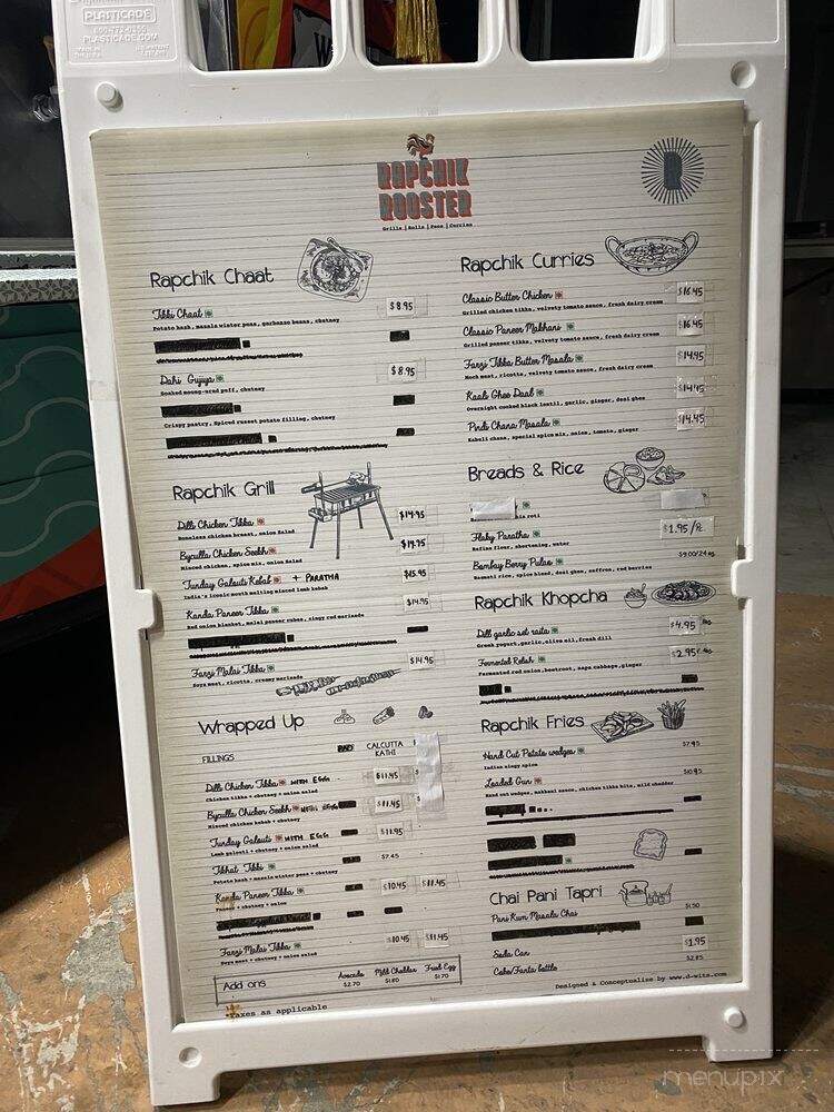 Rapchik Rooster - Sunnyvale, CA menu_pic