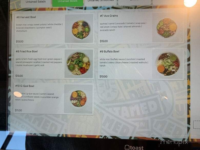 Untamed Kitchen - Omaha, NE menu_pic