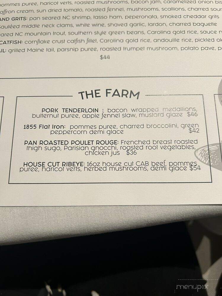Savannah Oyster - Mooresville, NC menu_pic