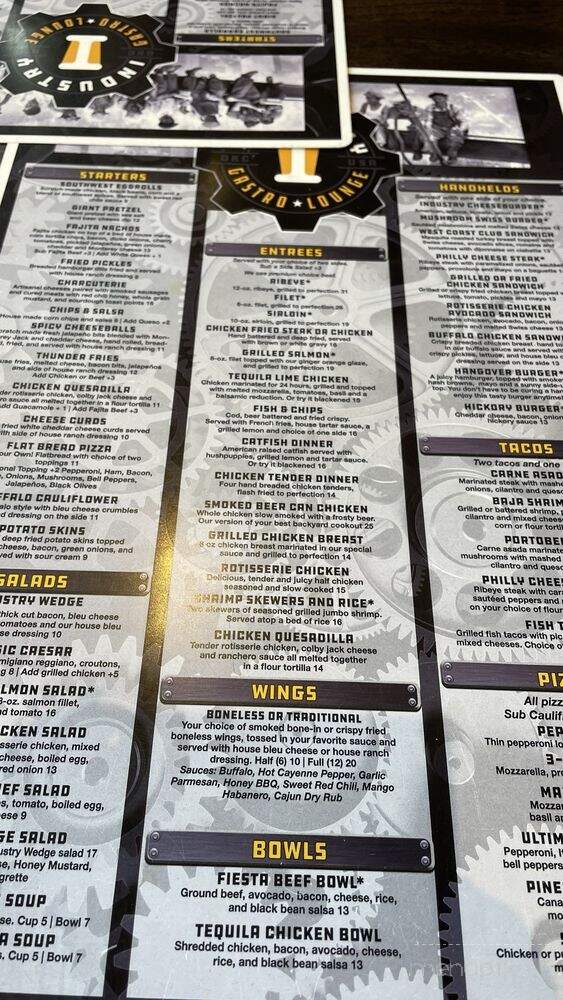 Industry Gastro Lounge Moore - Moore, OK menu_pic