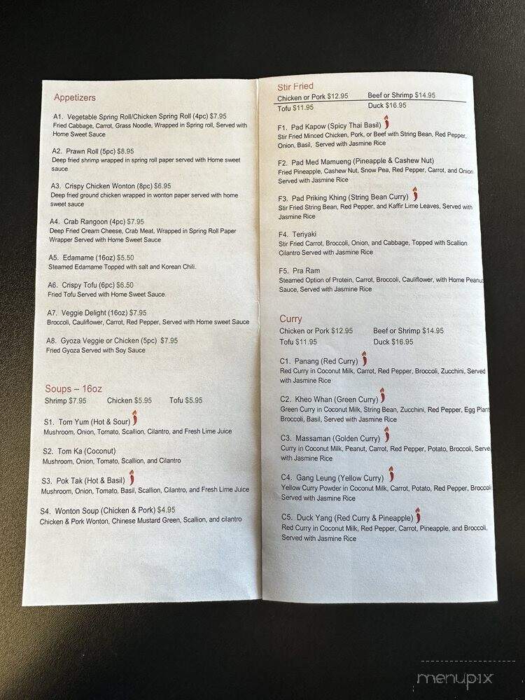 Thai Dynamite - Strongsville, OH menu_pic