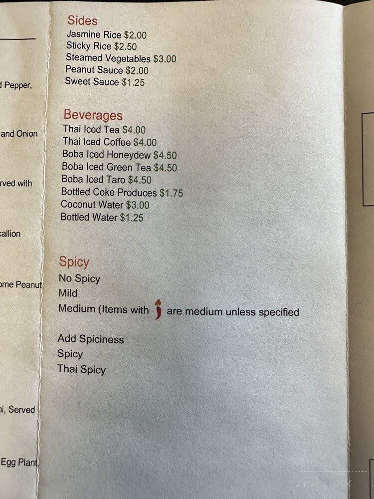 Thai Dynamite - Strongsville, OH menu_pic