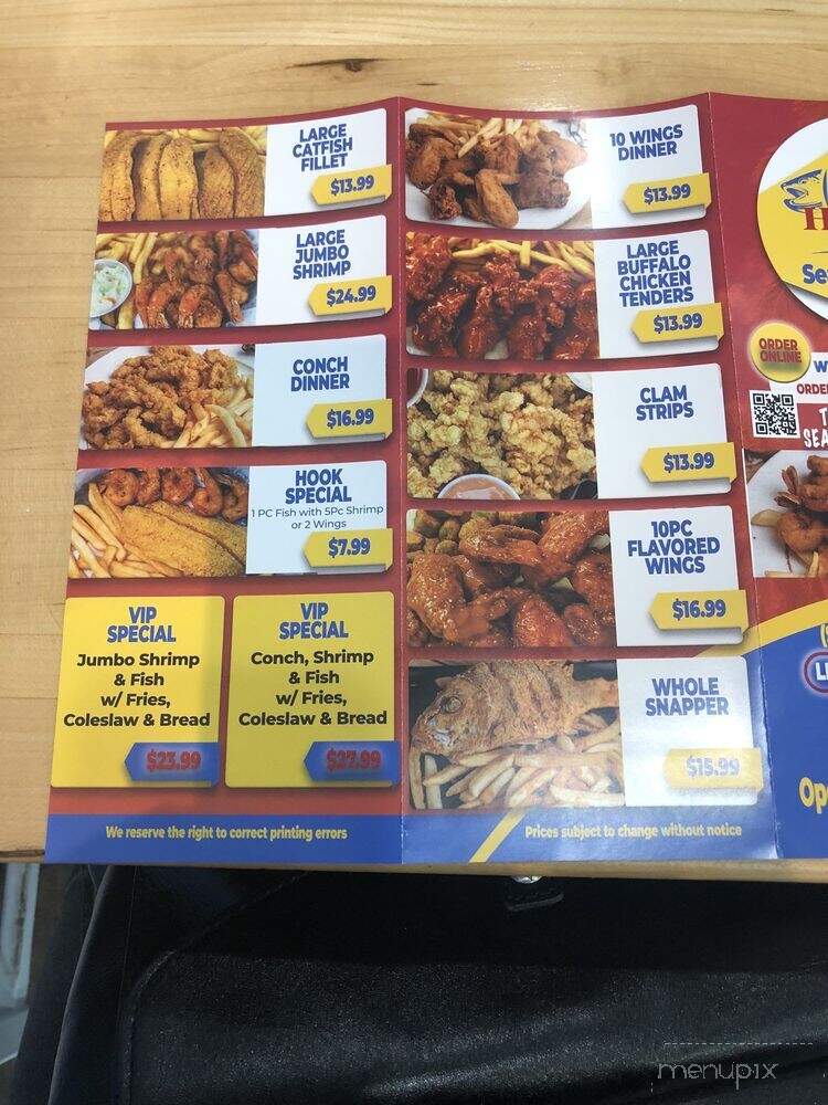 Hook's Catch Seafood & Wings - Coconut Creek, FL menu_pic
