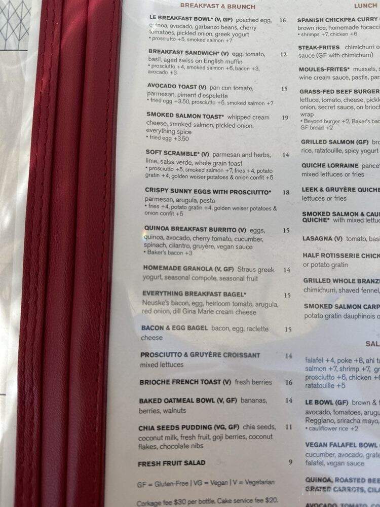 Zinque - Malibu, CA menu_pic