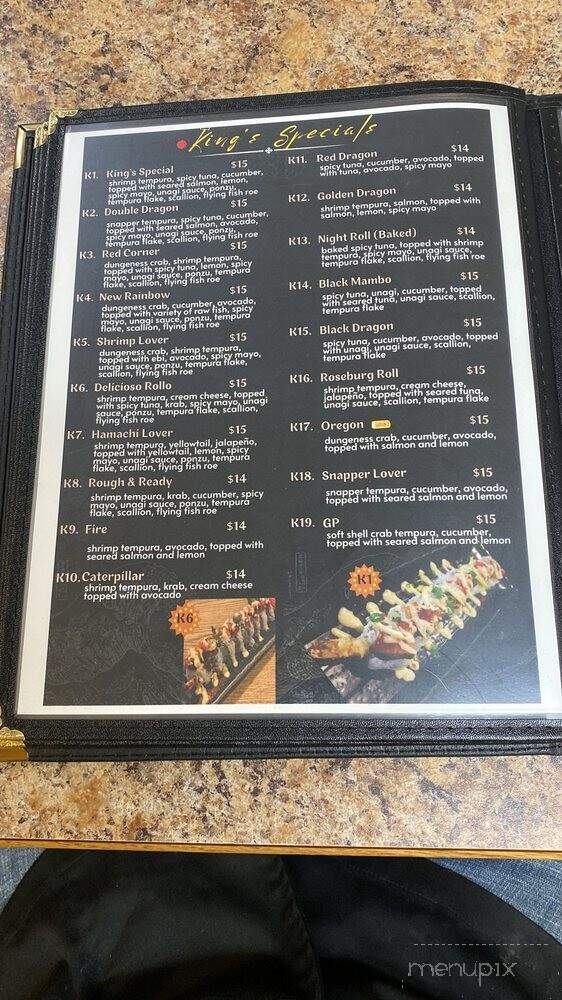 King Pho and Sushi - Roseburg, OR menu_pic