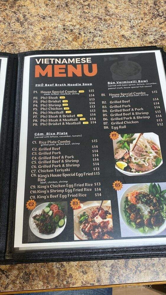King Pho and Sushi - Roseburg, OR menu_pic