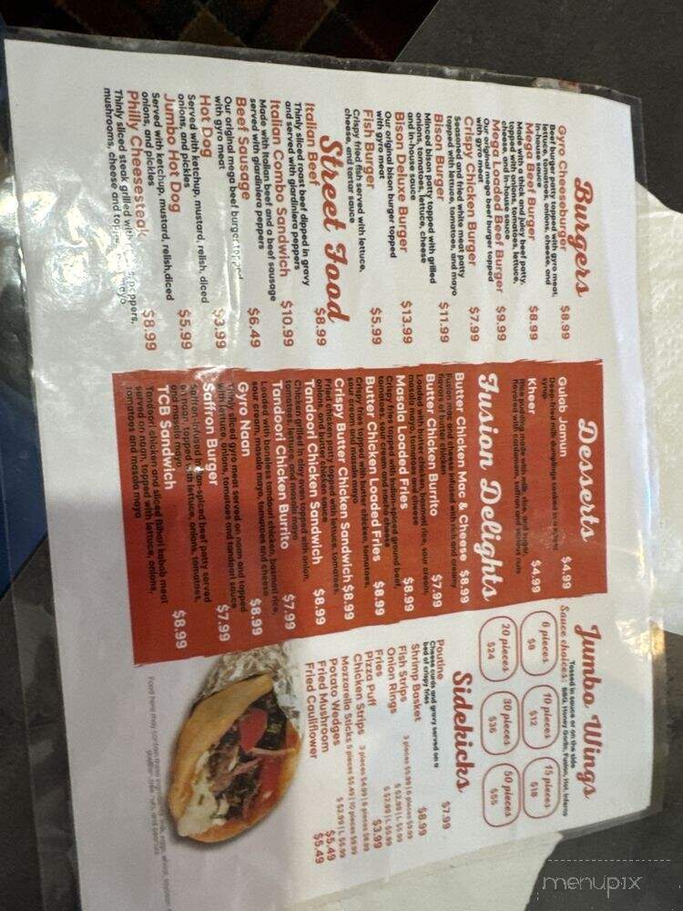Burger Naan - DeKalb, IL menu_pic