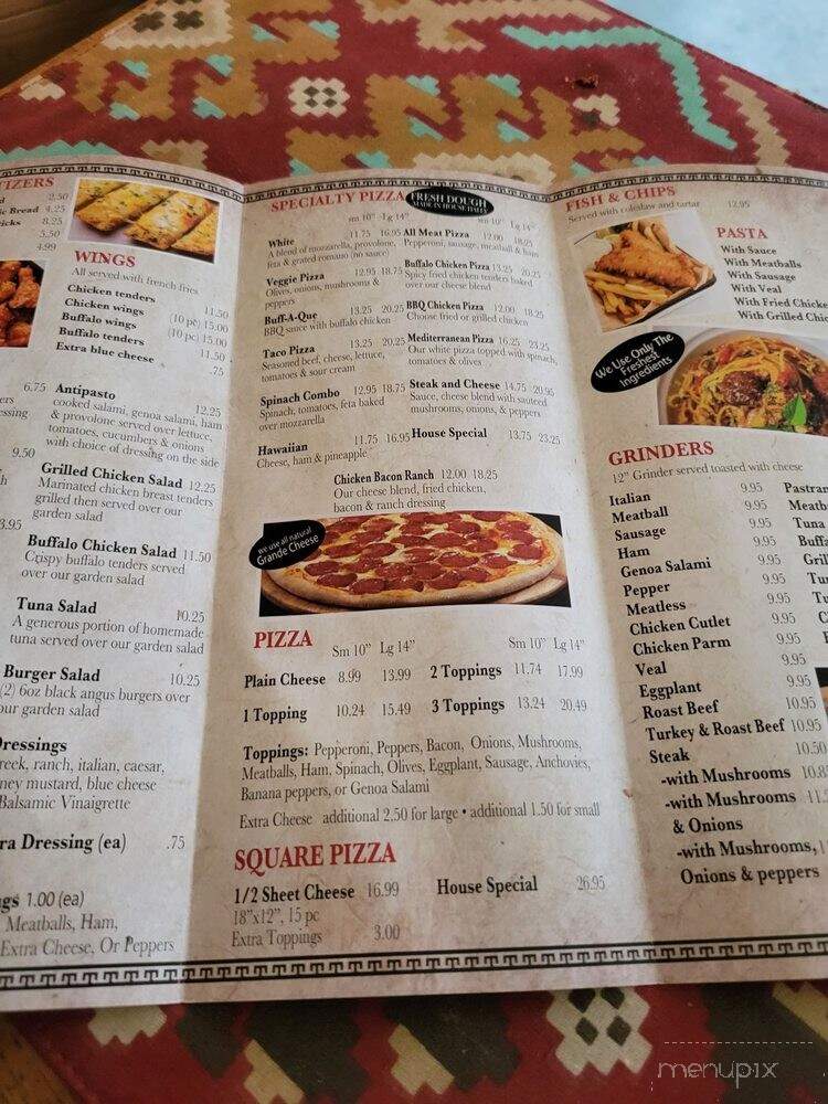 Dimitri's Pizzeria - Warwick, RI menu_pic