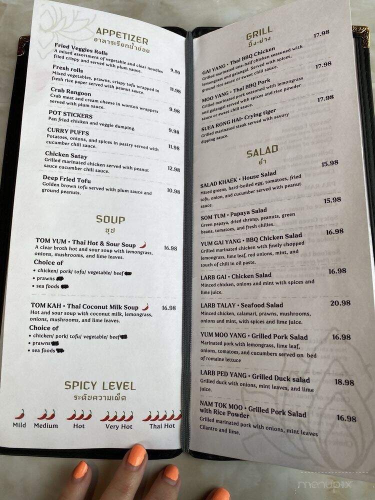 Tham Authentic Thai Cuisine - Shelton, WA menu_pic