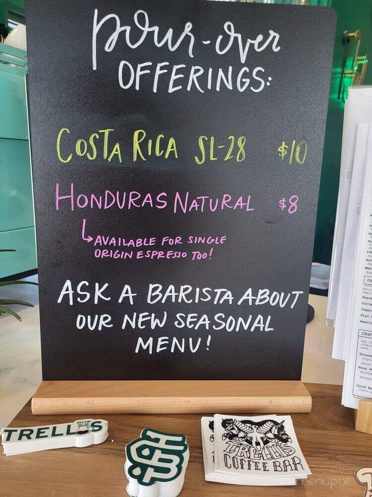 Trellis Coffee Bar - Augusta, GA menu_pic