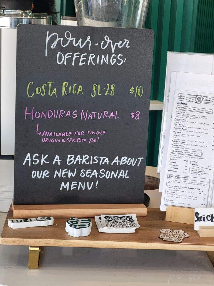 Trellis Coffee Bar - Augusta, GA menu_pic