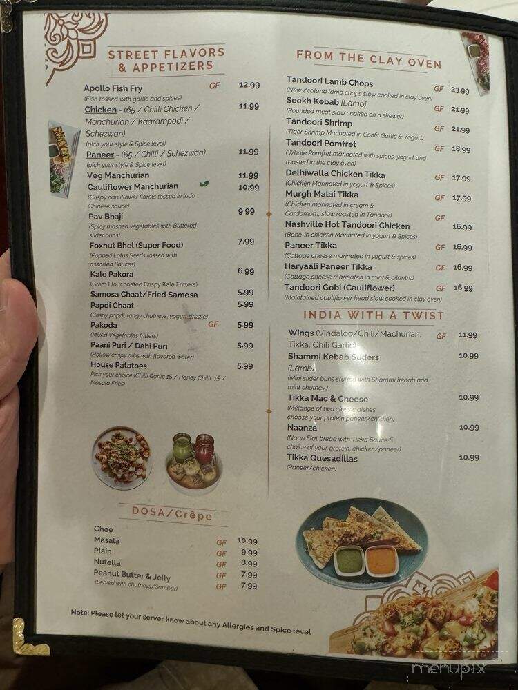 Curry and Tikka - Nashville, TN menu_pic