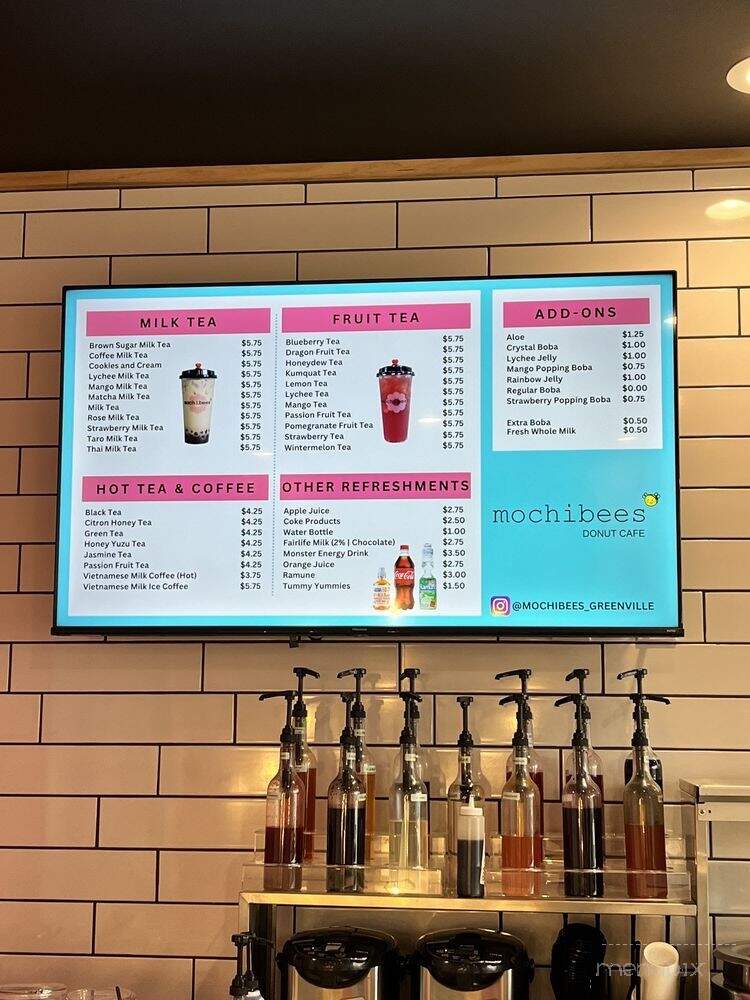 Mochibees Donut Cafe - Greenville, SC menu_pic