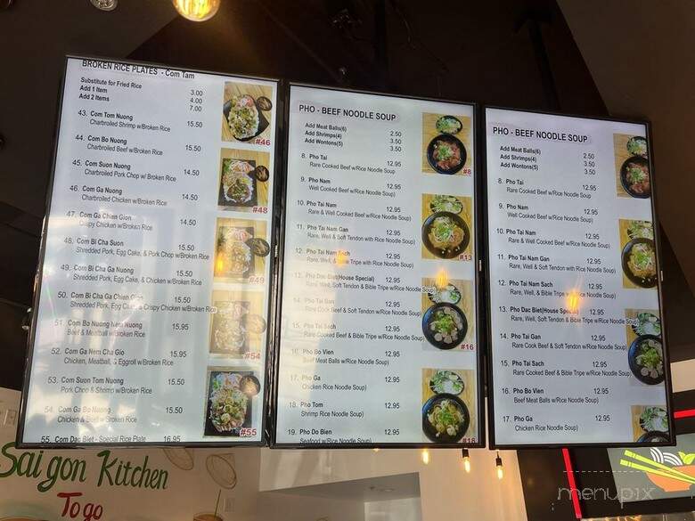 Saigon Kitchen Togo - Oxnard, CA menu_pic