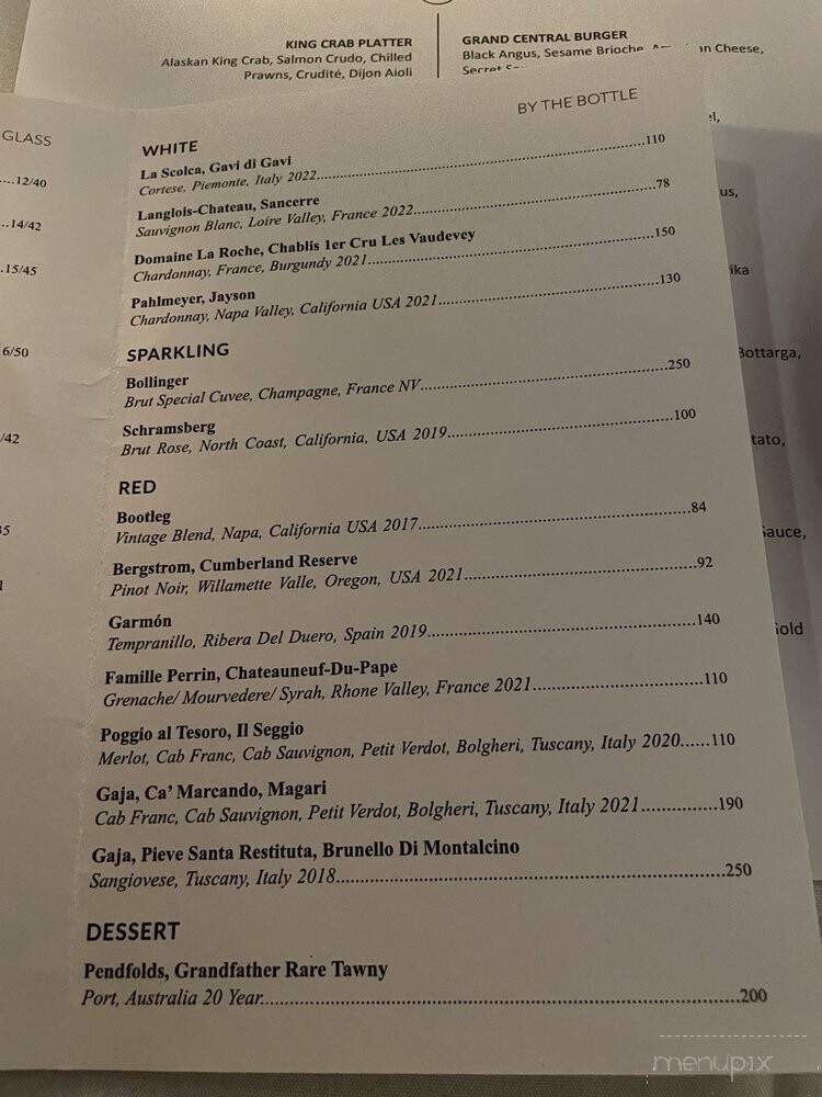Grand Central by Nuno Grullon - Miami, FL menu_pic