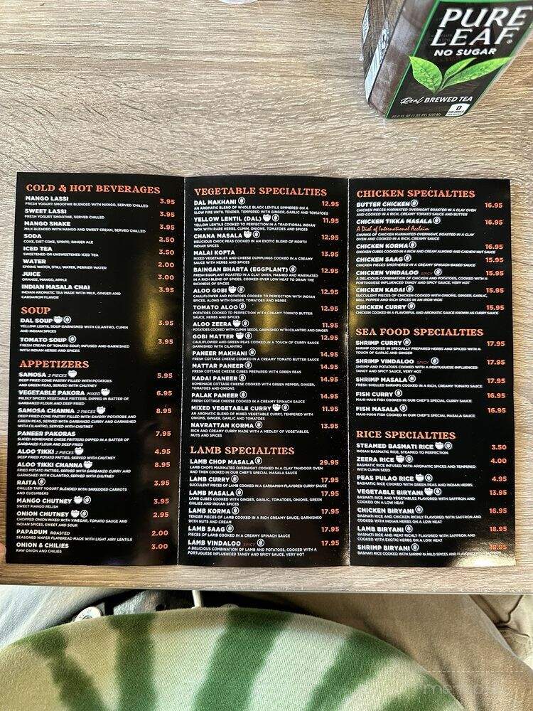 Qcurrys Indian Kitchen - Wheaton, IL menu_pic