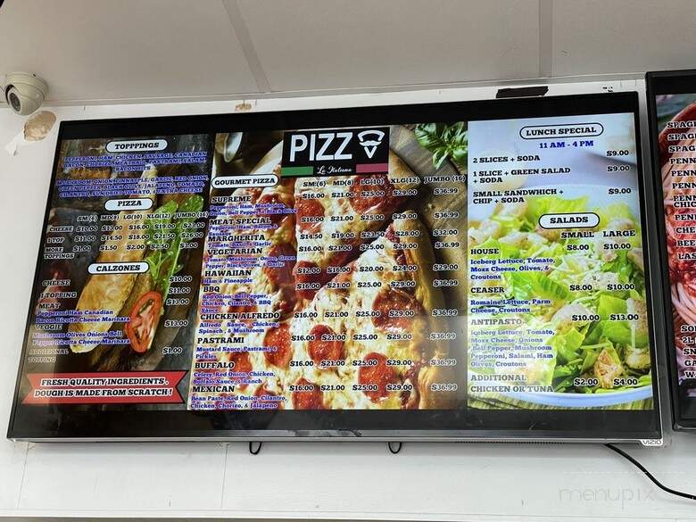 Pizza La Italiana - Westcovina, CA menu_pic