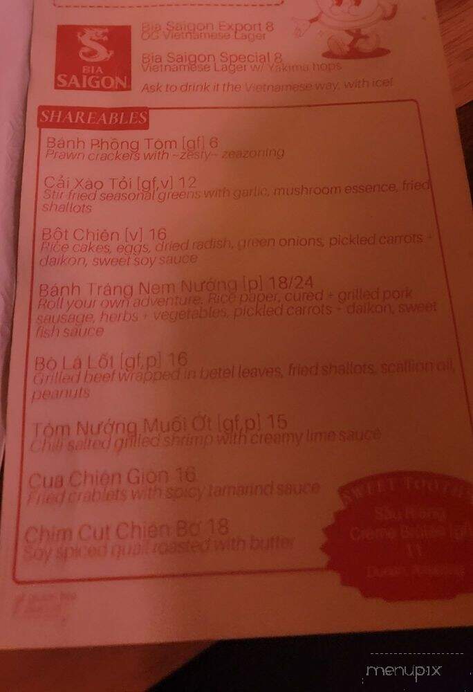Annam VL - Portland, OR menu_pic