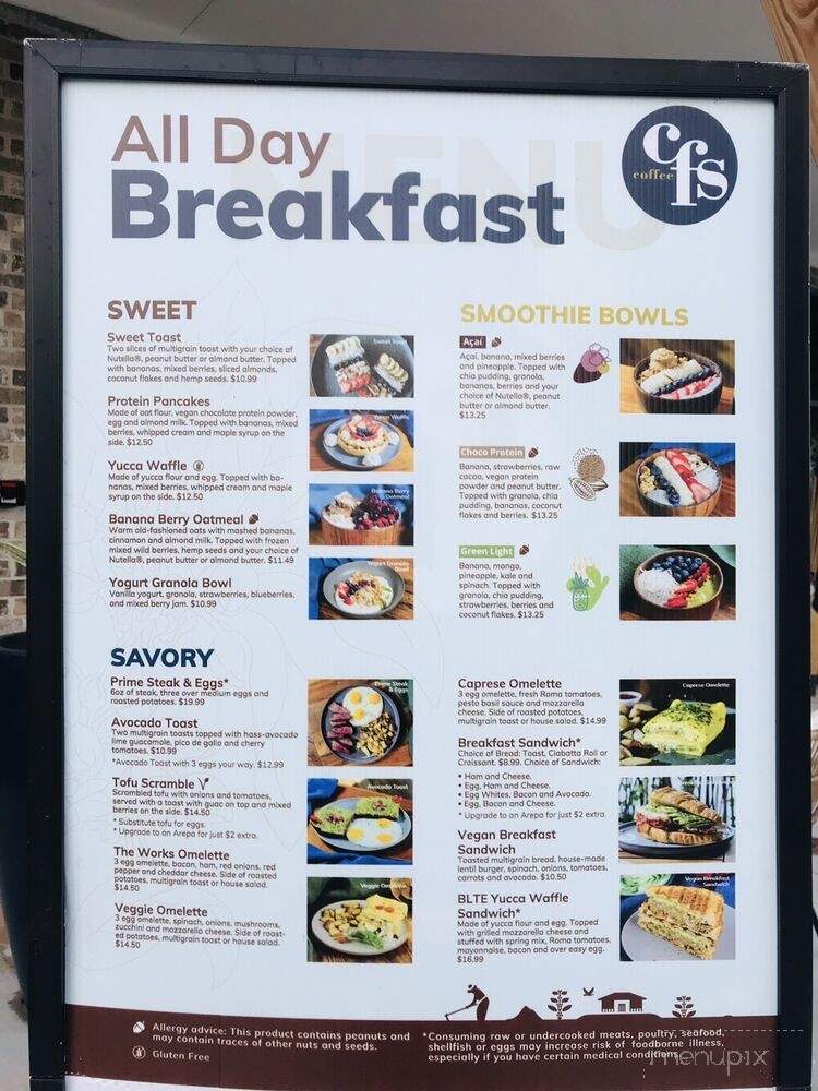 CFS Coffee - Oviedo, FL menu_pic