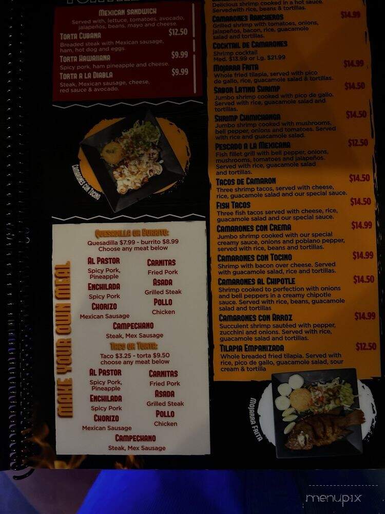 Sabor Latino Grill - Richburg, SC menu_pic