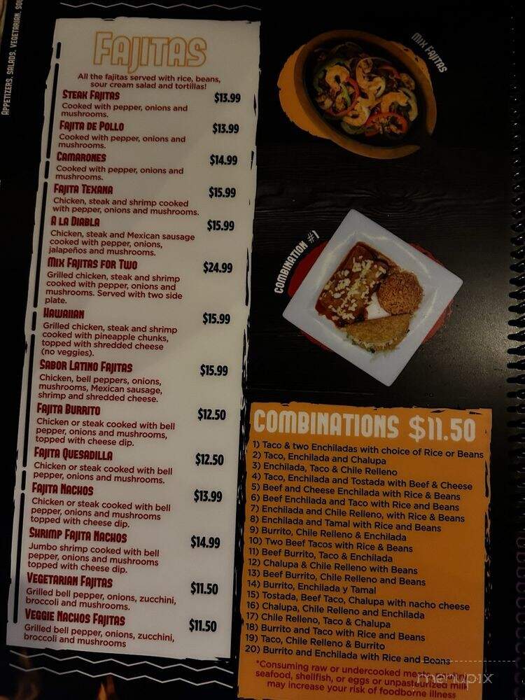 Sabor Latino Grill - Richburg, SC menu_pic