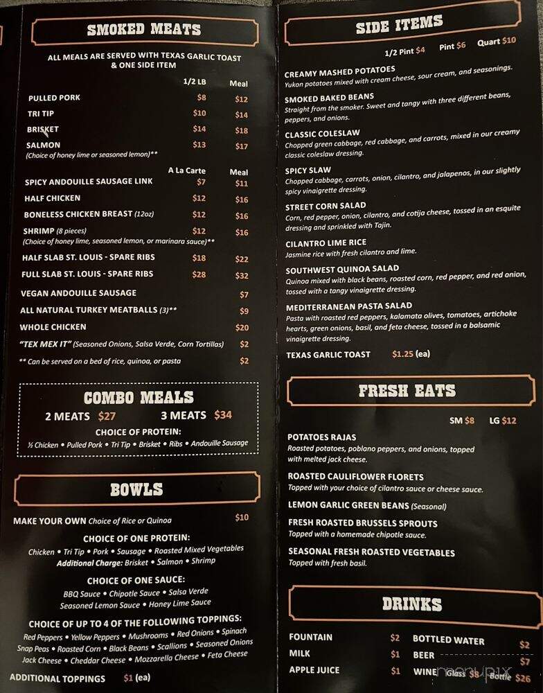 Copper Hill BBQ - Valencia, CA menu_pic