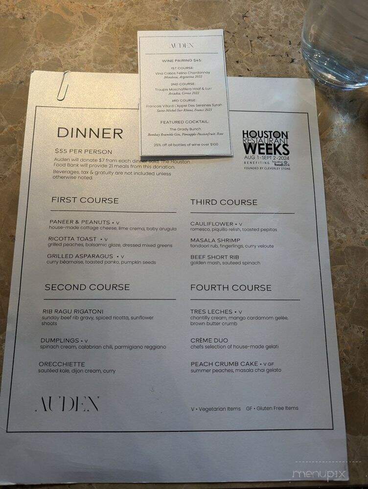 Auden - Houston, TX menu_pic