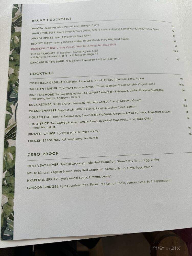 Grapefruit Basil Restaurant - Indian Wells, CA menu_pic