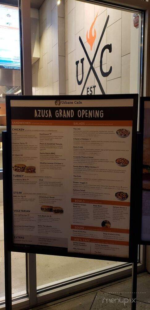 Urbane Cafe - Azusa, CA menu_pic