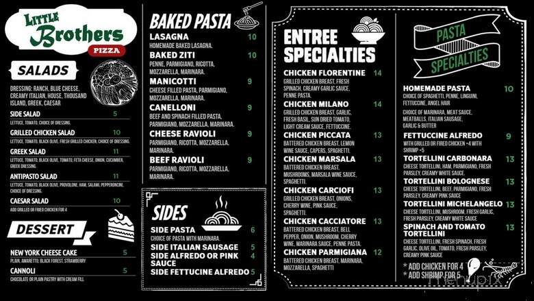 Little Brothers Pizza - Fort Worth, TX menu_pic