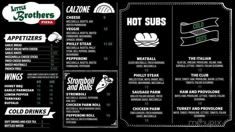 Little Brothers Pizza - Fort Worth, TX menu_pic