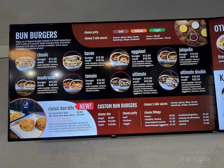 Bun Burger - Chico, CA menu_pic