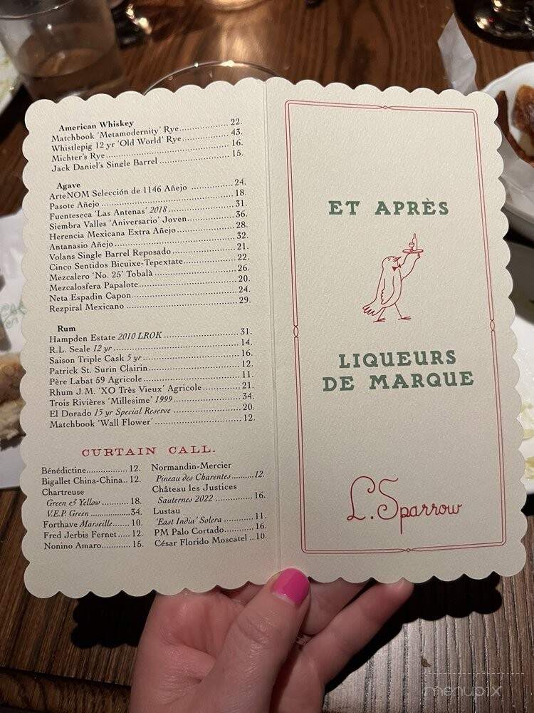 Little Sparrow - Atlanta, GA menu_pic