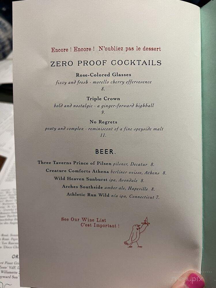 Little Sparrow - Atlanta, GA menu_pic