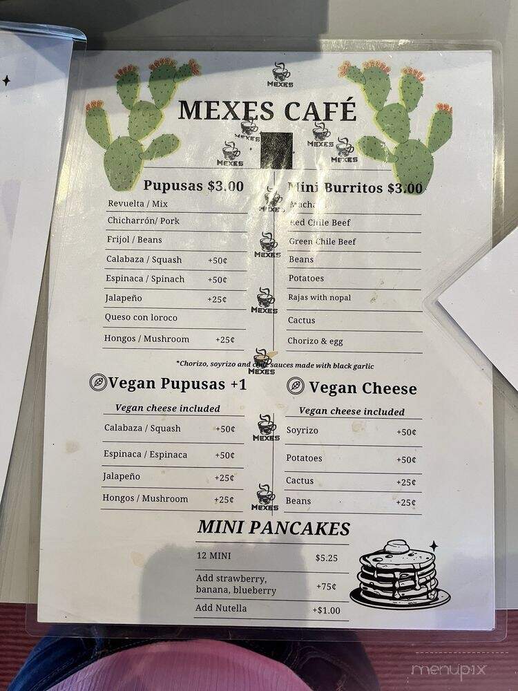 Mexes Cafe - Los Angeles, CA menu_pic